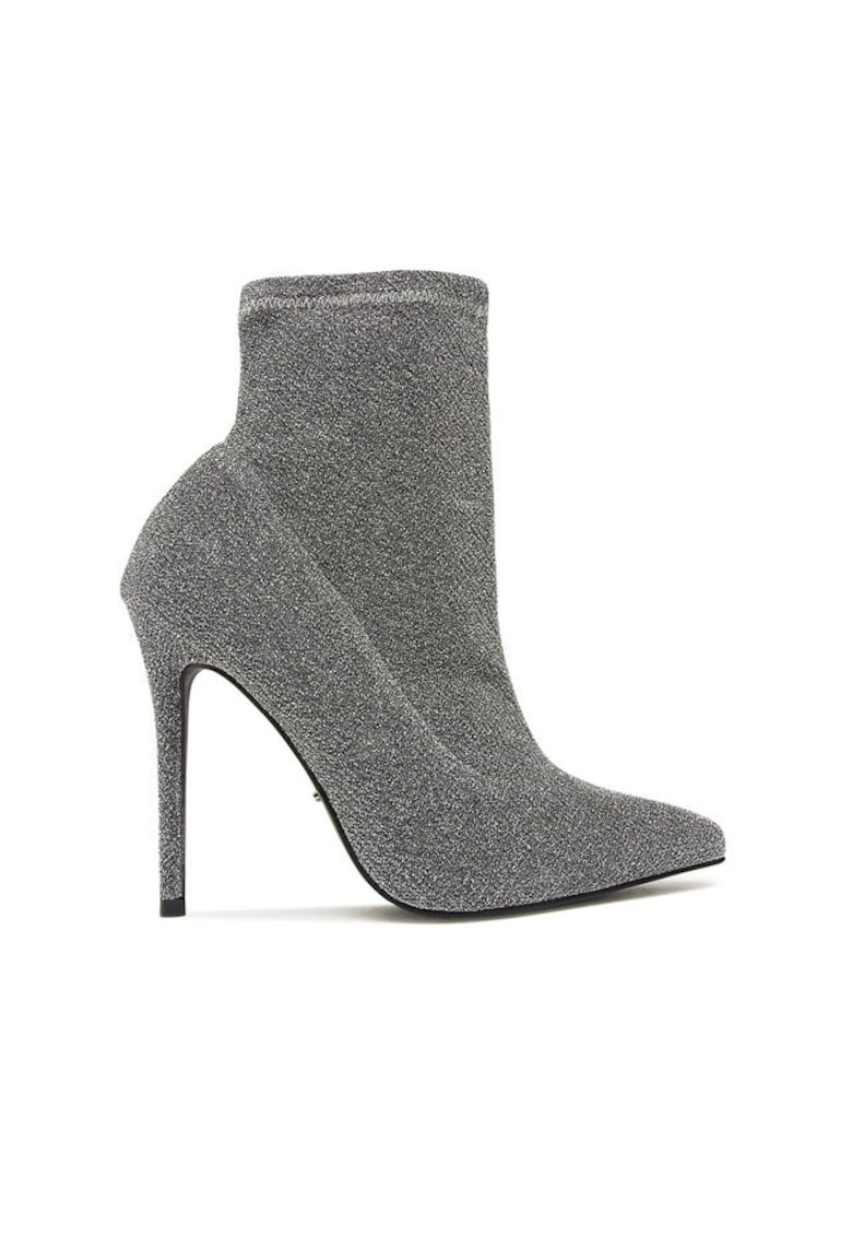 Botine dama - KL-HT6933-1 - gri - material sintetic