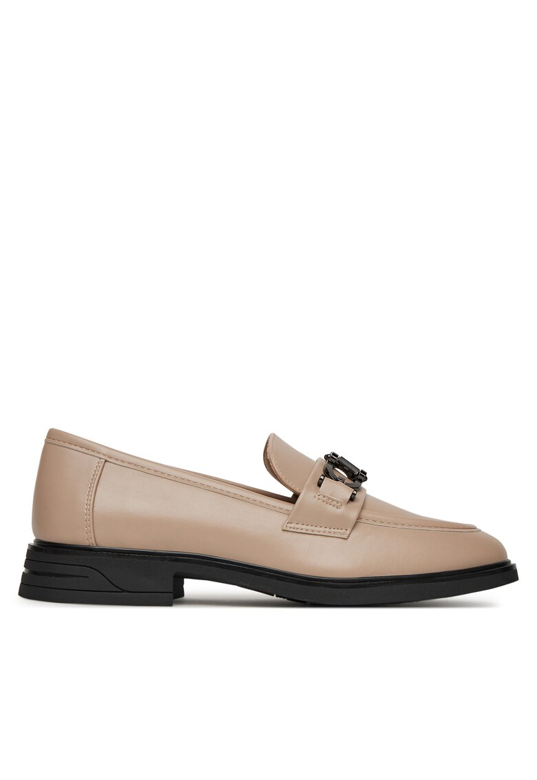 Mocasini dama - bej - tesatura - WFA3869-