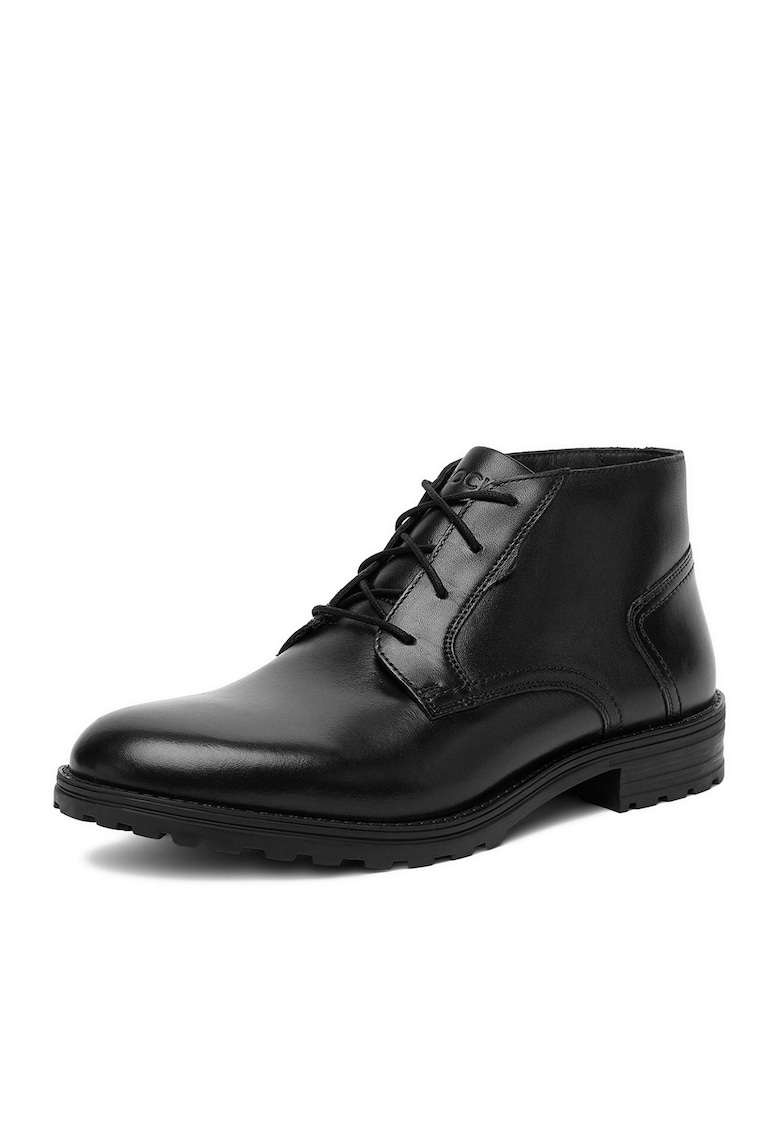 Ghete barbati - CEO-DEEP-03 - piele naturala - negru