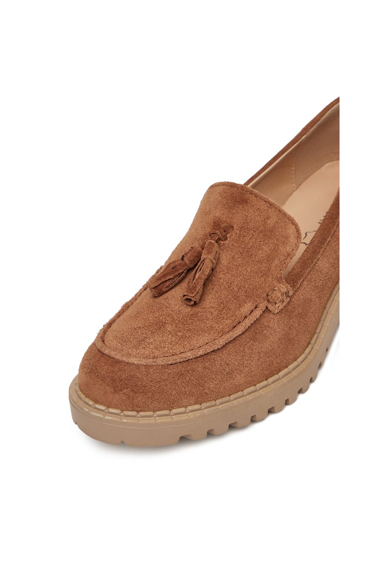 Mocasini dama - piele naturala - culoare maro