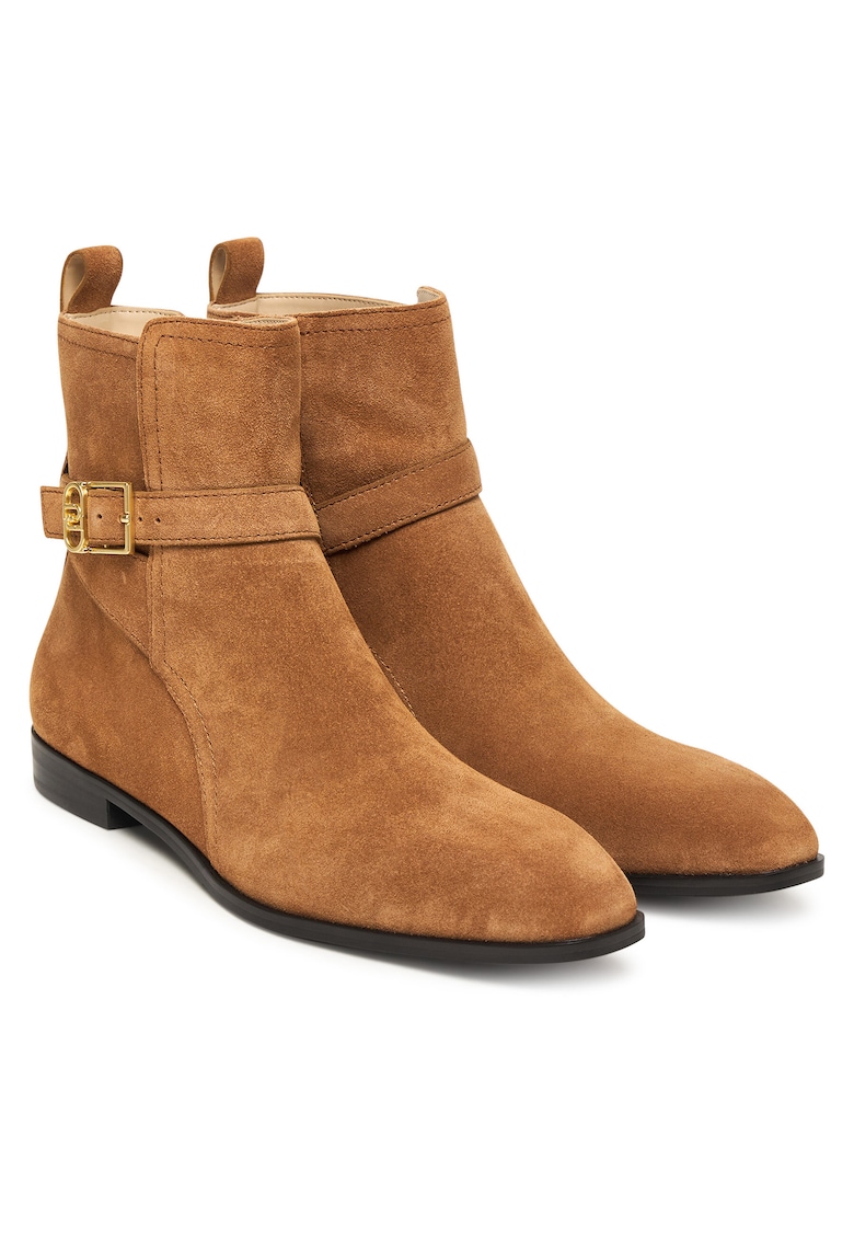 Botine dama S1815 Liz 01 SF5123 PX002 - Piele naturala - Maro