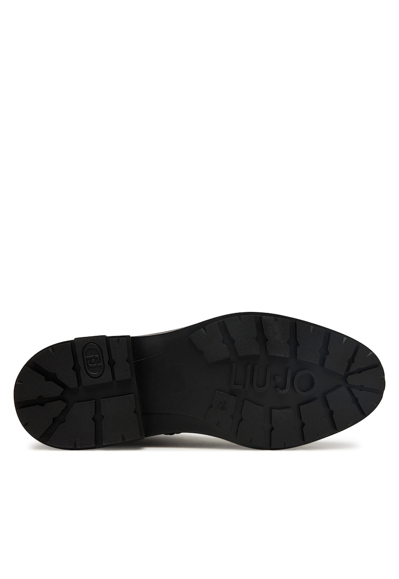Cizme dama - piele naturala - negru - slip-on - fermoar