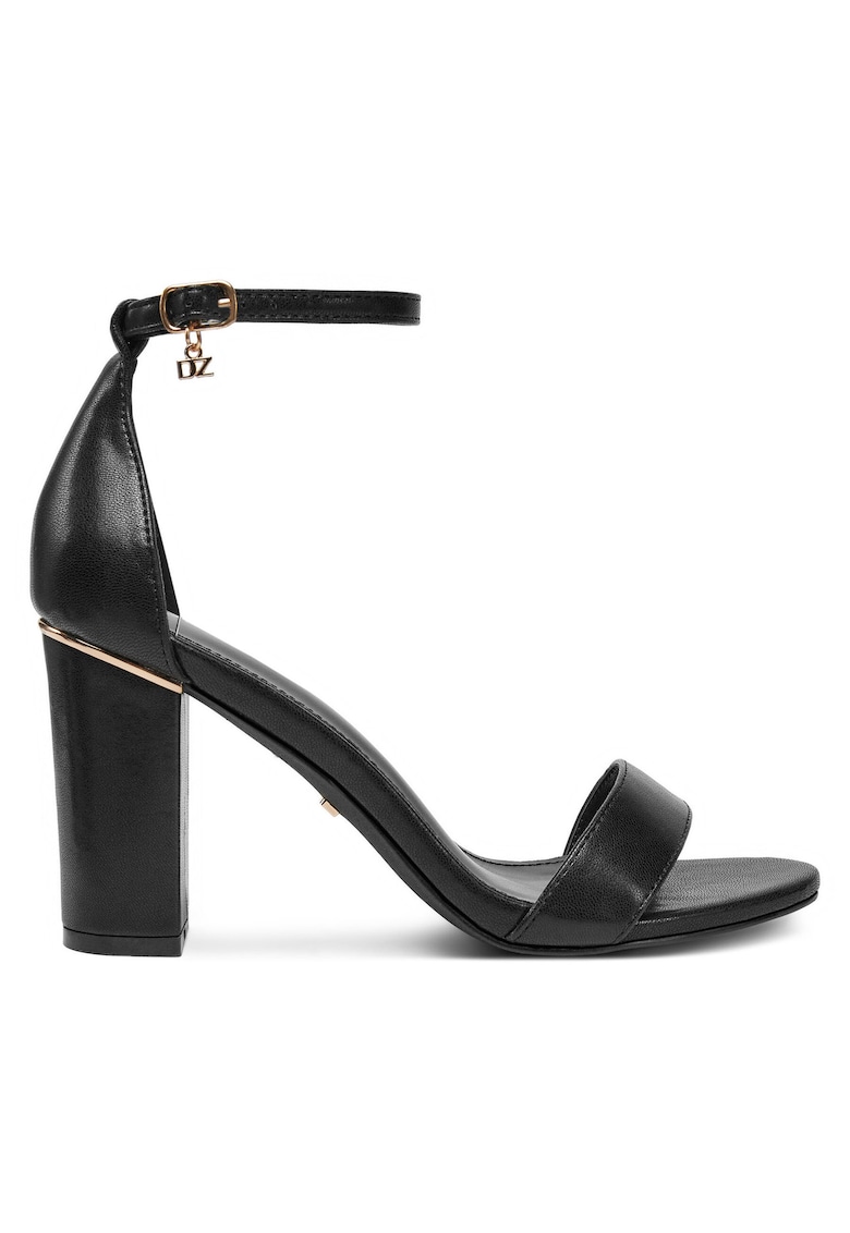 Sandale dama - piele ecologica - negru -