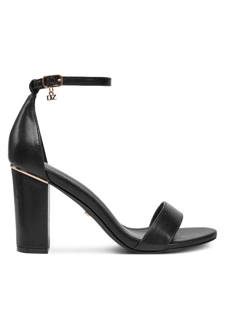 Sandale dama - piele ecologica - negru -