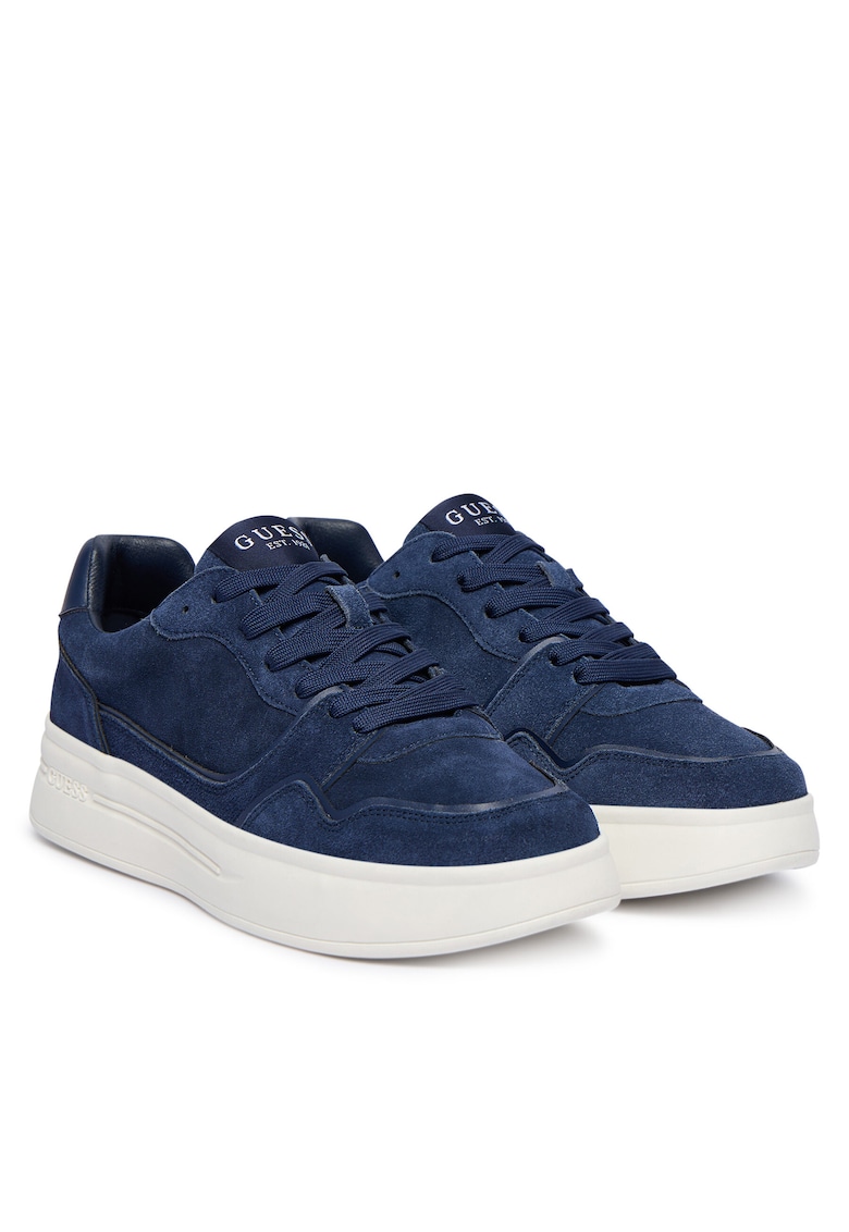 Tenisi barbati bleumarin - piele naturala