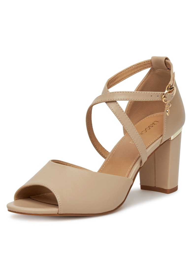 Sandale dama - bej - piele naturala -