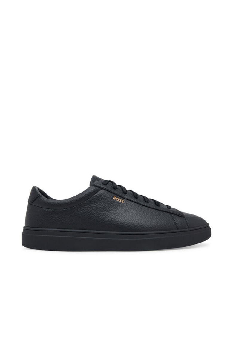 Tenisi barbati model 007 Kieran - piele naturala - negru - 50548716