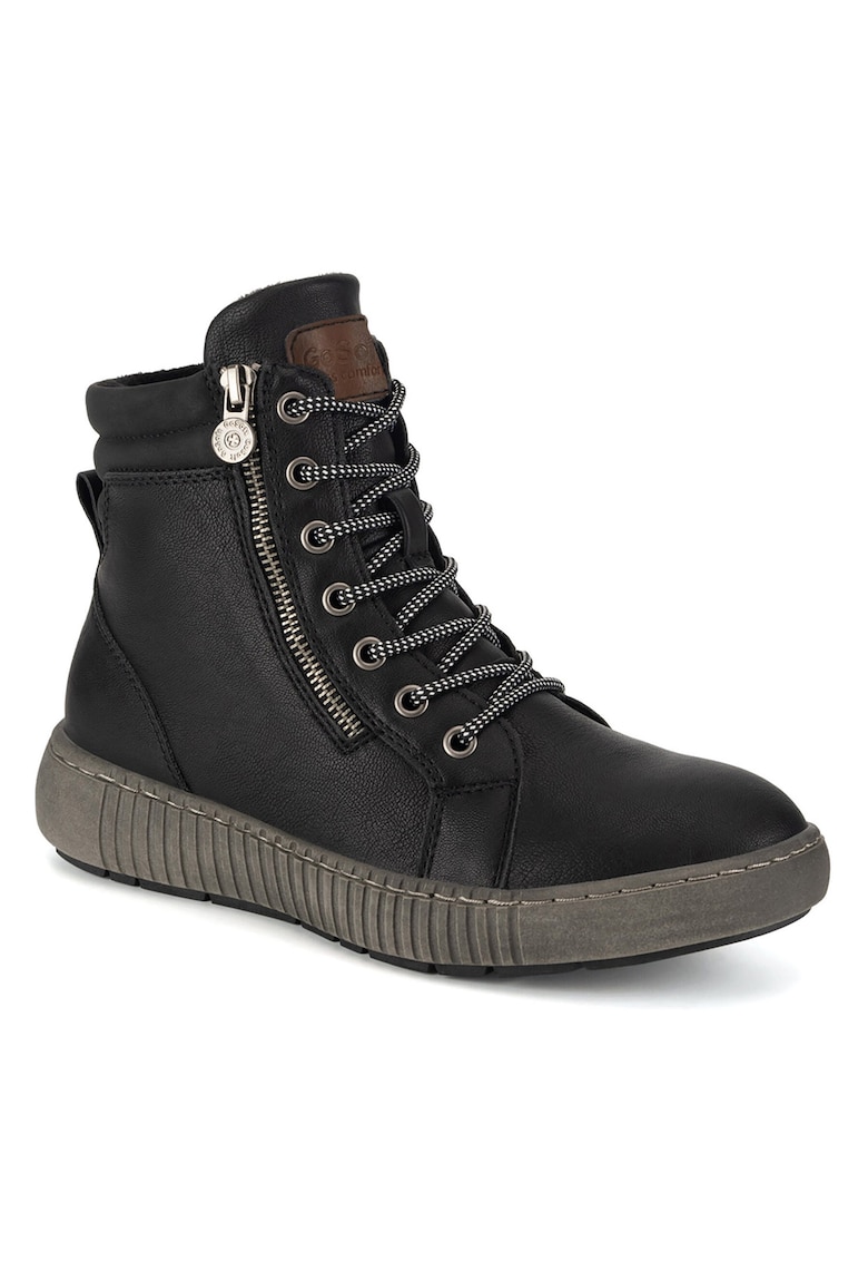 Ghete dama - negre - piele ecologica -
