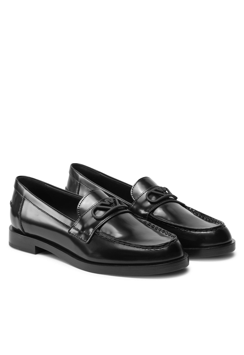 Mocasini dama - piele naturala - negru -