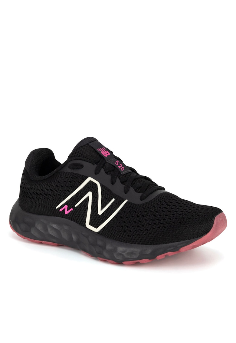 Pantofi sport dama - textil - negru/roz -