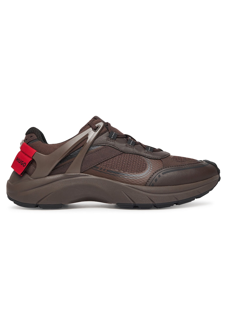 Pantofi sport barbati model 201 - culoare maro - piele ecologica - pentru alergare