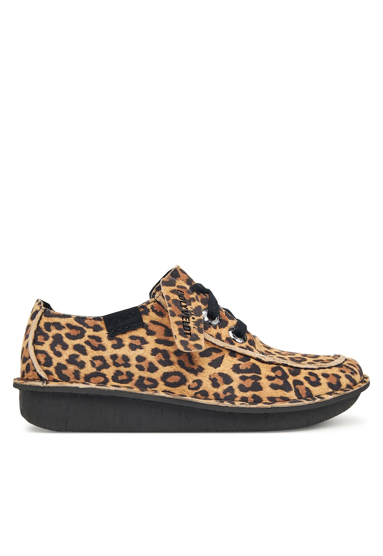 Tenisi dama Leopard Suede Funny Dream - multicolor - piele naturala