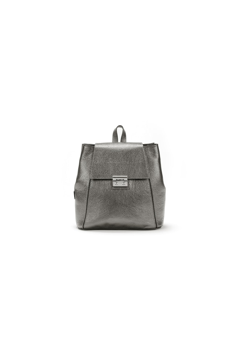 Rucsac Mic Aamina - piele gri - 2 1 - Gri