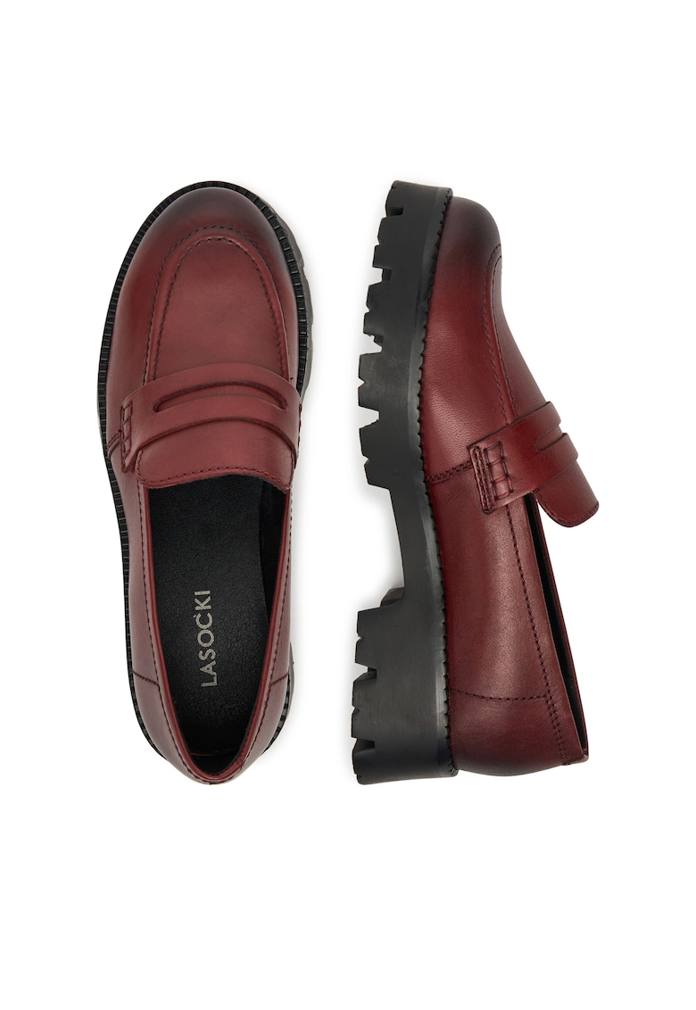 Mocasini dama - bordo - piele naturala -