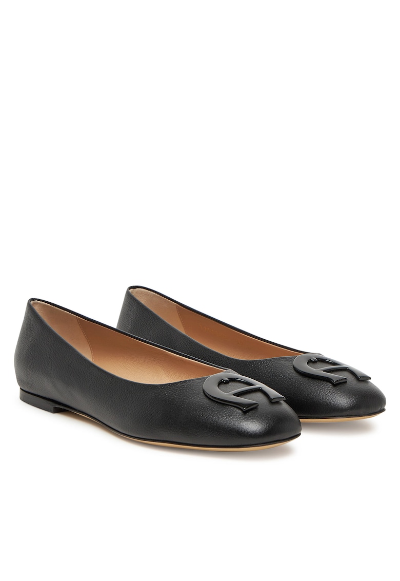 Balerini dama - piele naturala - negru -