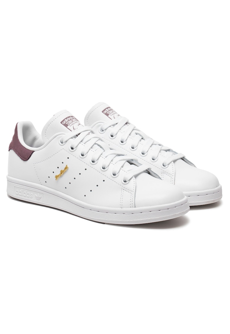 Tenisi dama Stan Smith - piele naturala - alb/mov -