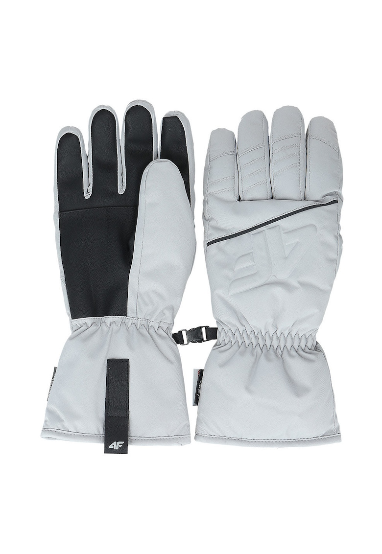 Manusi de schi barbati - Thinsulate - NeoDry - rezistente la apa - Gri deschis - Marime