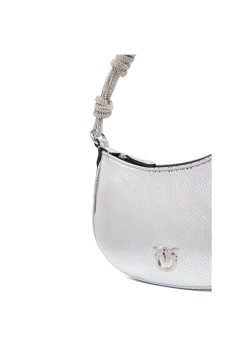 Geanta dama Argento ZZFN Half Moon Baby C + M - roz - din piele naturala