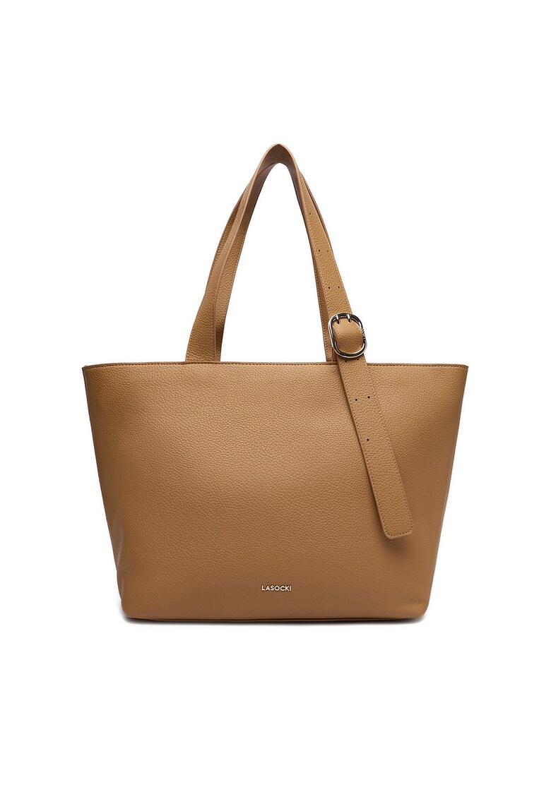 Geanta dama bej - material textil - model C-LSK-L-012-08