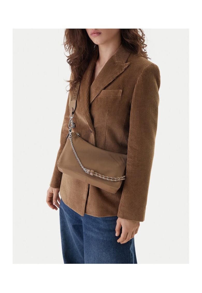 Geanta dama model Mushroom Brown - din piele ecologica - dimensiuni 2DH B1W30018