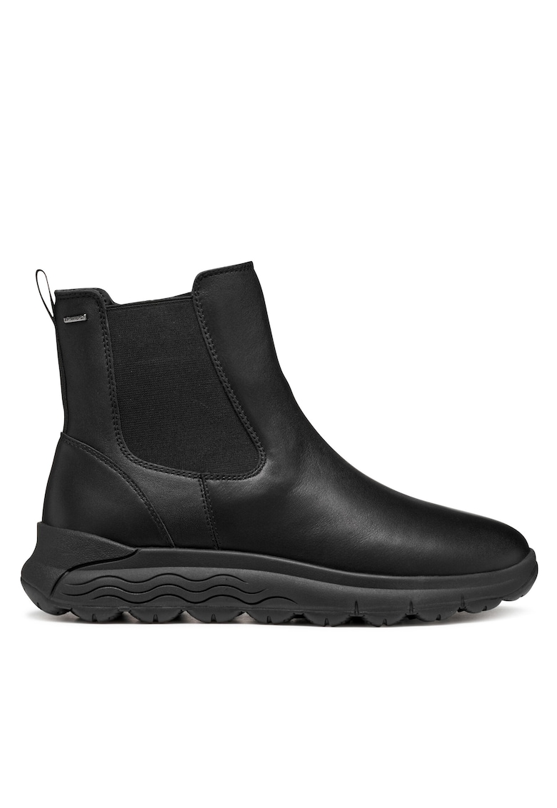 Botine dama 4X4 - Piele naturala - Negru - Negru