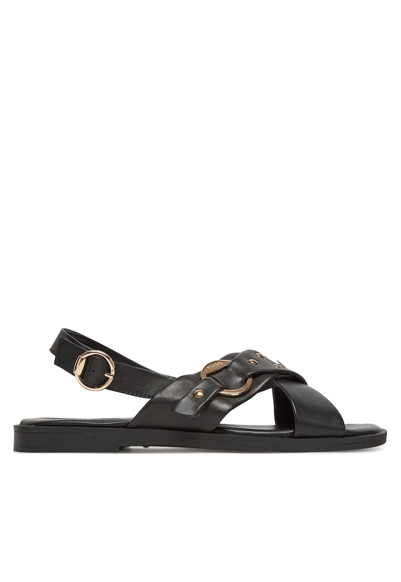 Sandale dama - MX/025C-EST - piele naturala - Negru