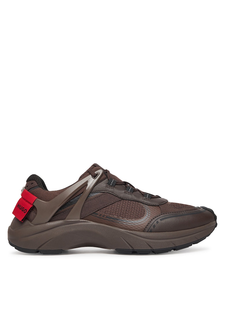 Pantofi sport barbati model 201 - culoare maro - piele ecologica - pentru alergare