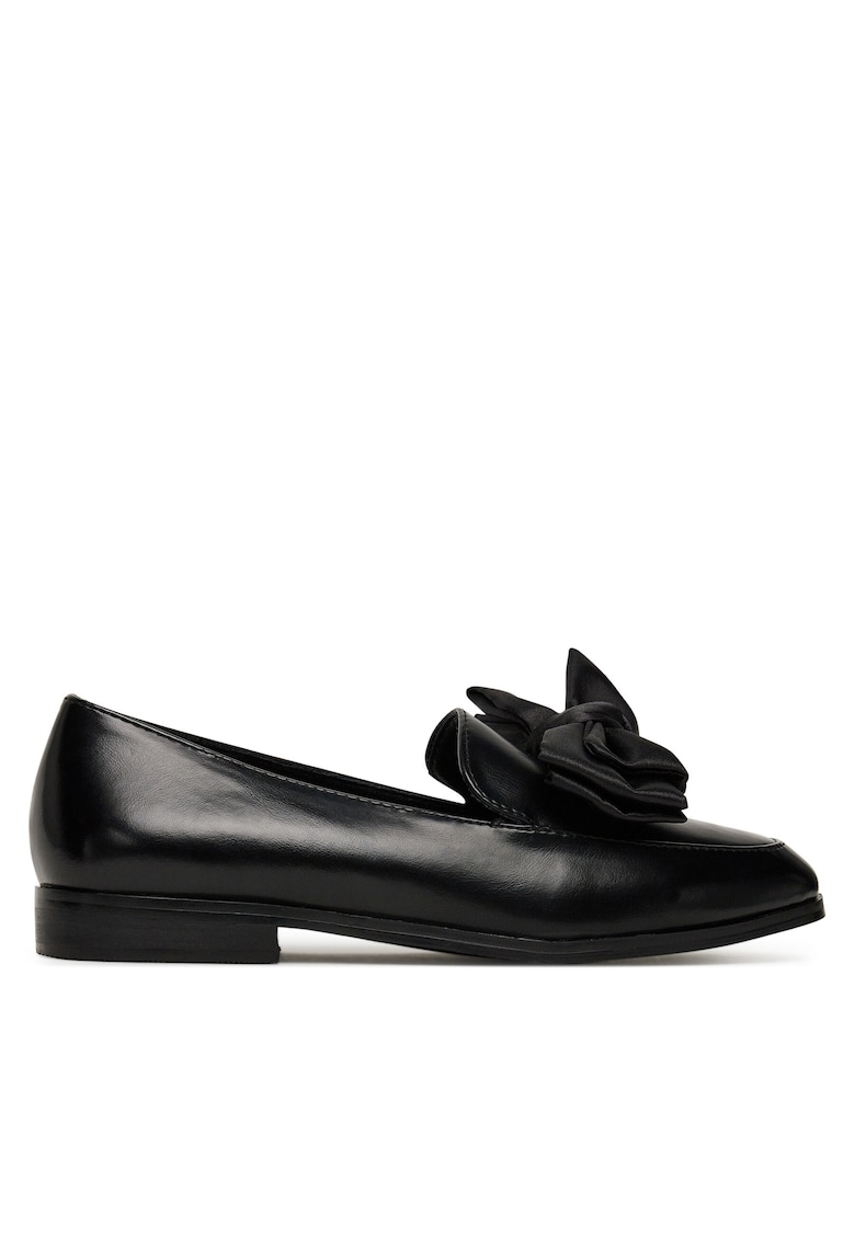 Mocasini dama negru - piele ecologica -