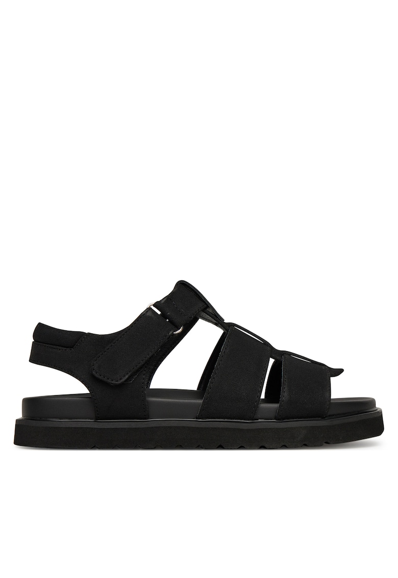 Sandale dama - model HY86009-20 - negru - tesatura