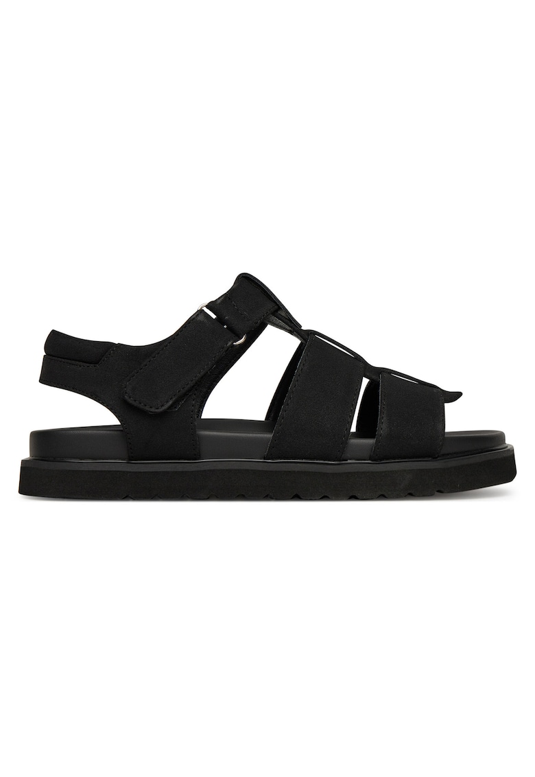 Sandale dama - model HY86009-20 - negru - tesatura