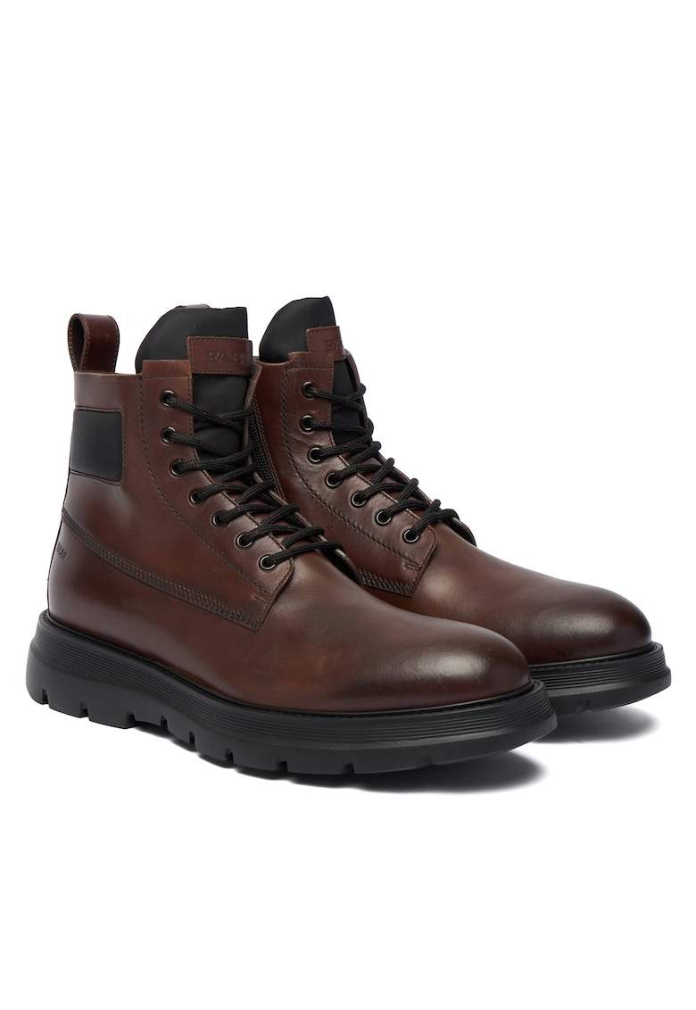 Fabi Ghete barbati model Moon Cotto - piele naturala - Maro