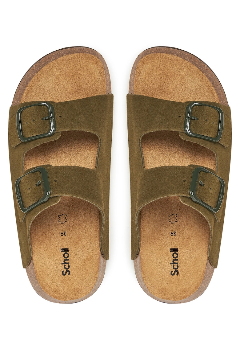 Slapi dama Noelle 24 - piele naturala - khaki -