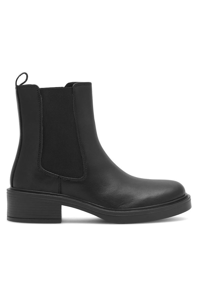 Botine dama piele naturala negru - Negru