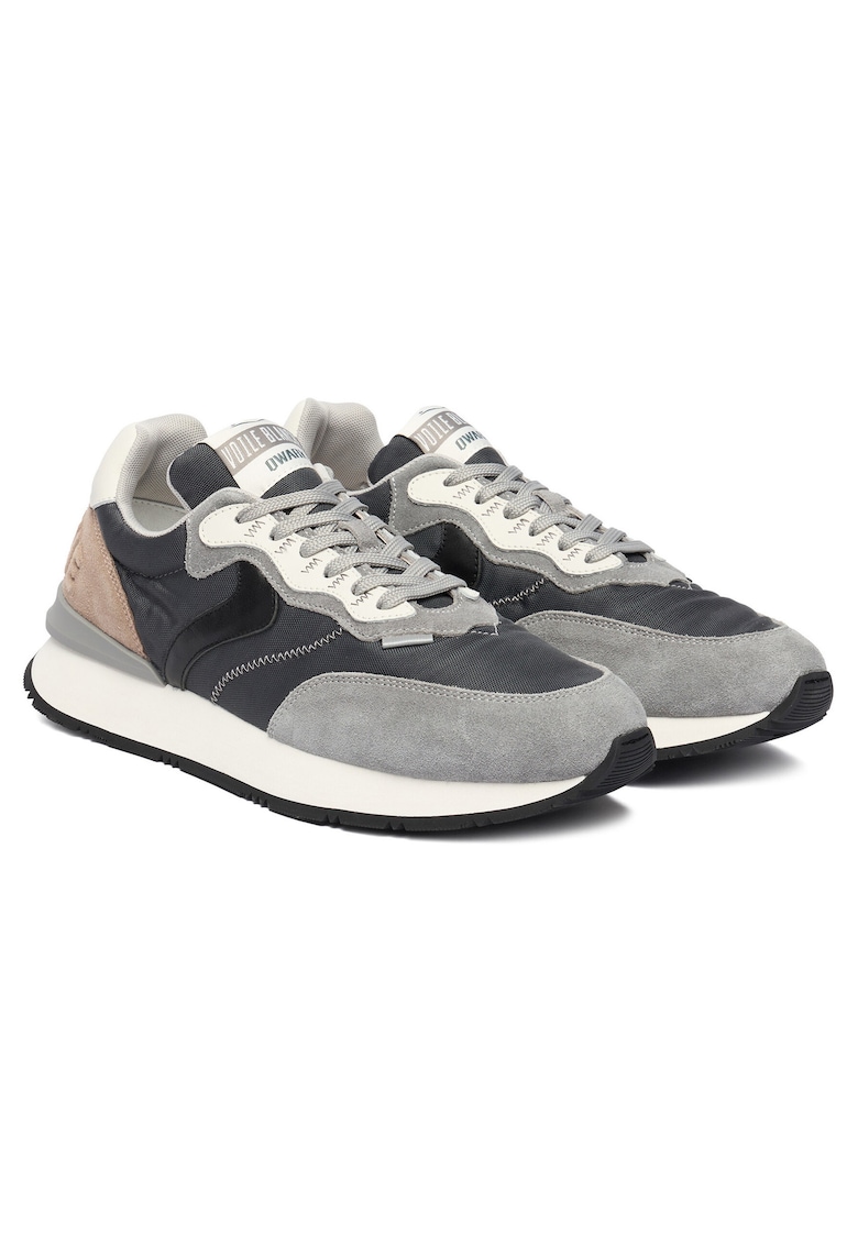 Tenisi barbati Lead-Dove - multicolor - piele naturala