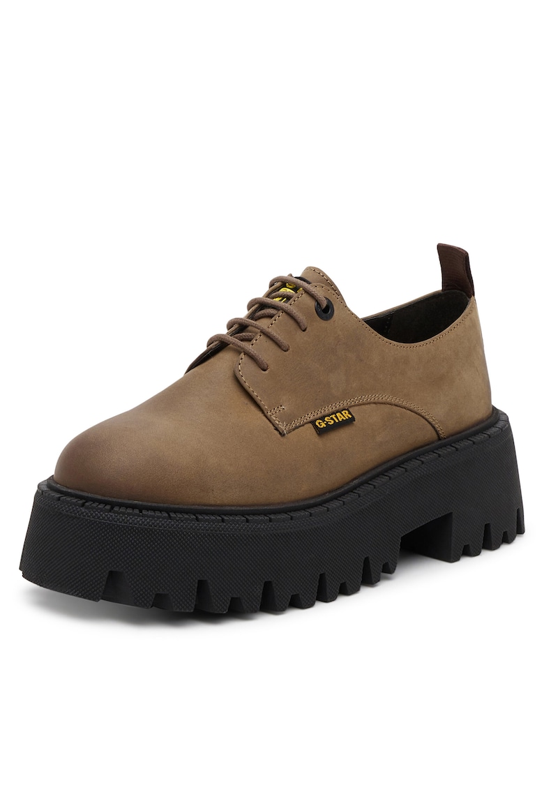 Pantofi dama - G-Star Raw - piele naturala - cu platforma - maro -