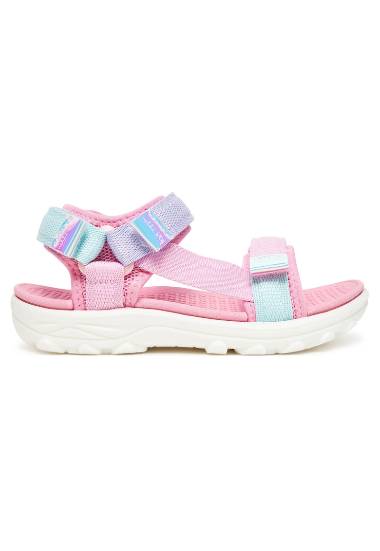 Sandale copii - roz - tesatura - sistem inchidere Velcro