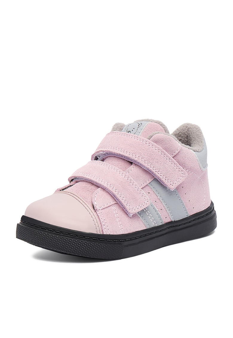 Tenisi copii - fete - roz - din piele naturala
