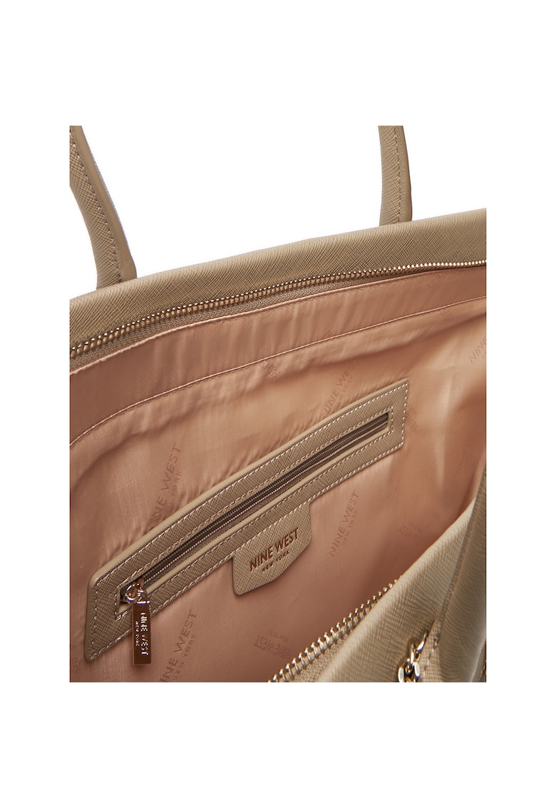 Geanta dama CEO-Chelsea-Charm-II - bej - material textil