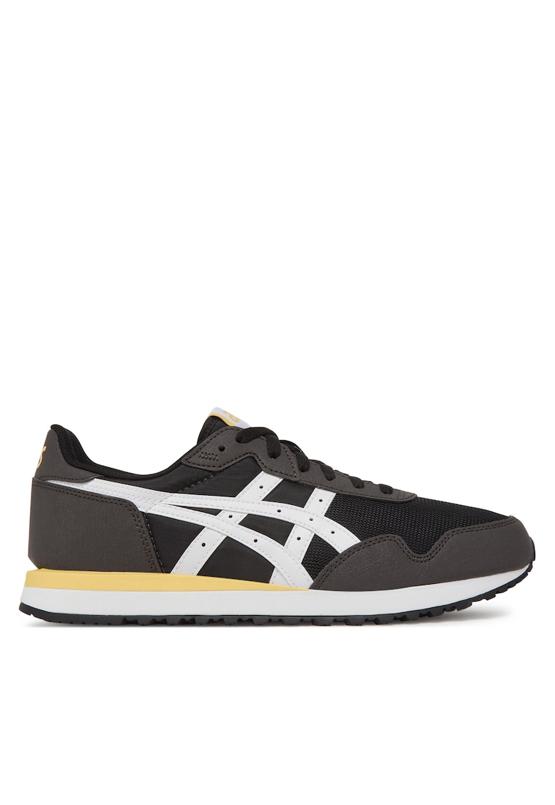 Pantofi sport barbati Tiger Runner II - negru/alb - tesatura -