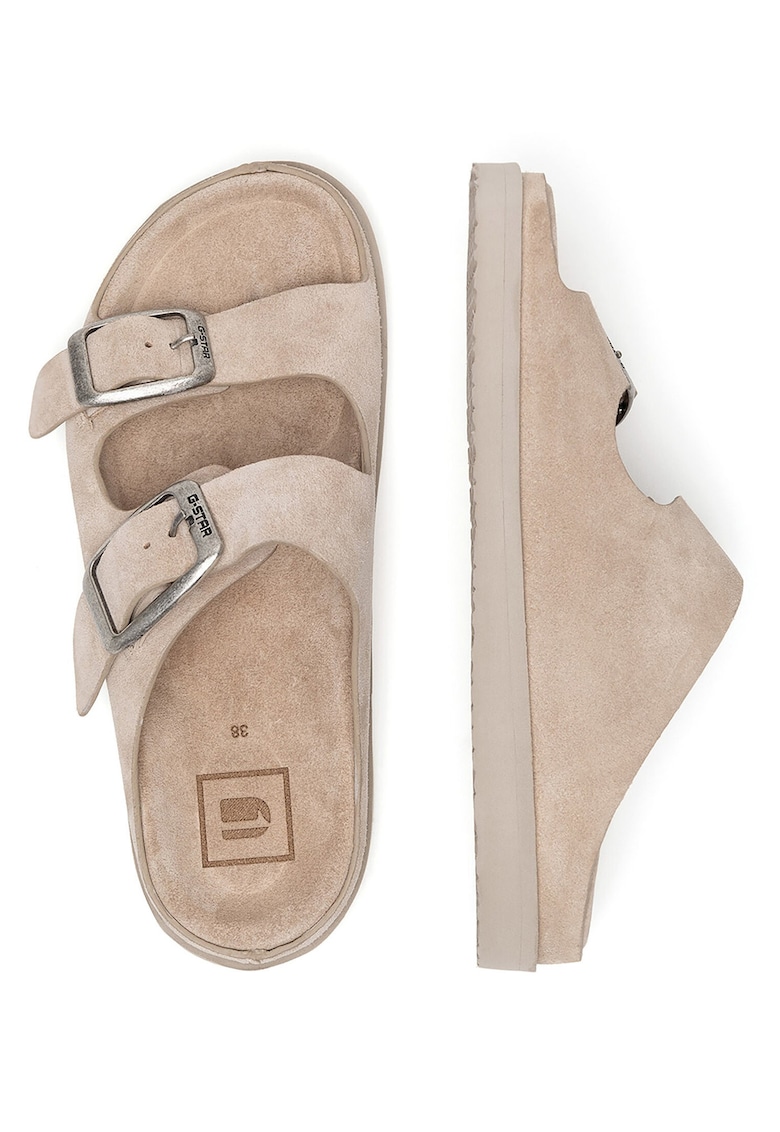 Slapi dama - CAMERON-25SS534 - piele naturala - bej