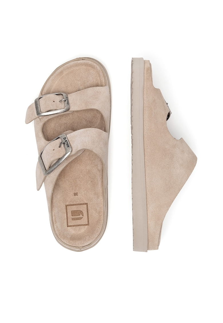Slapi dama - CAMERON-25SS534 - piele naturala - bej
