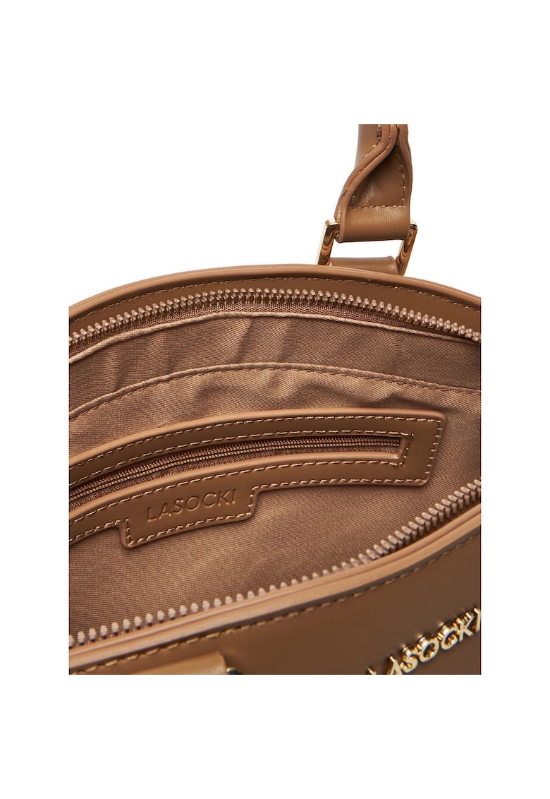 Geanta dama model C-LSK-M-007-08 - culoare brown - material textil.