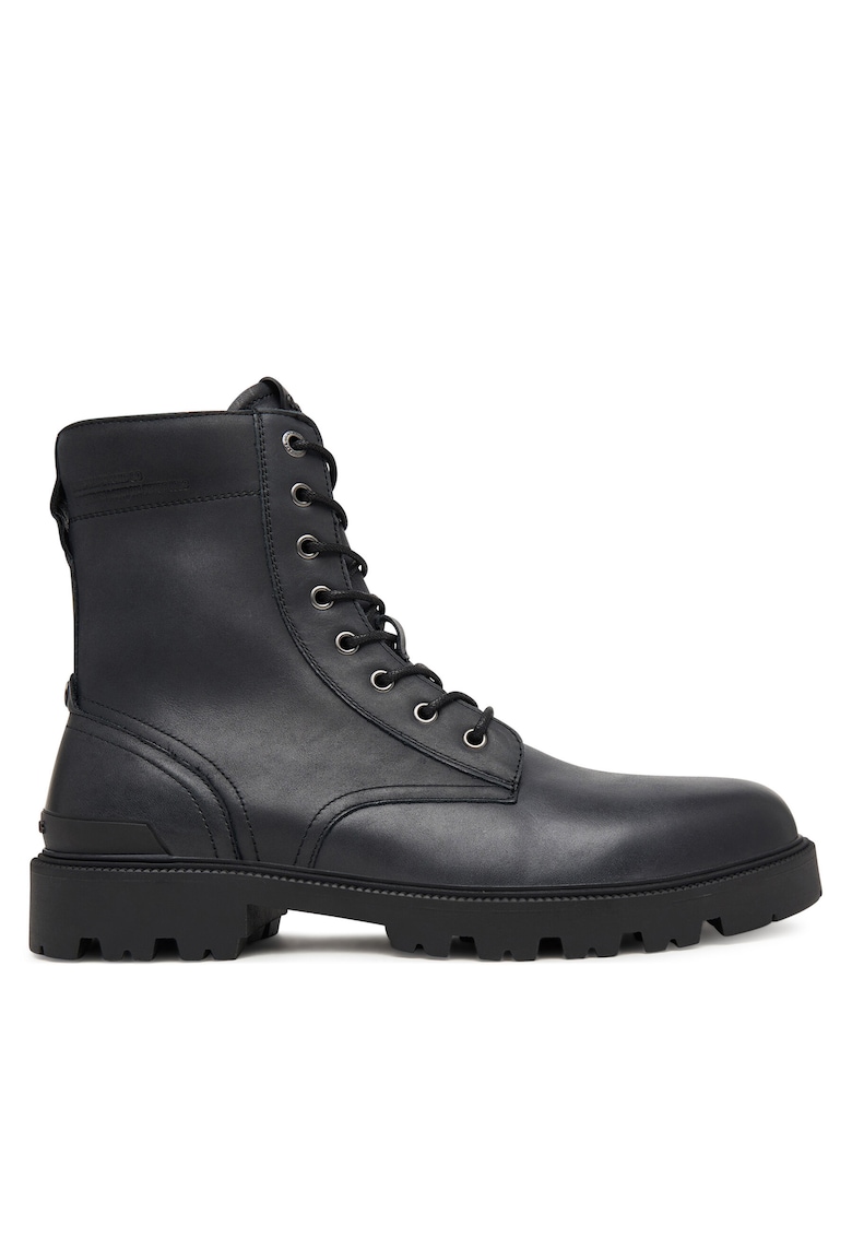 Ghete barbati - piele naturala - negru -