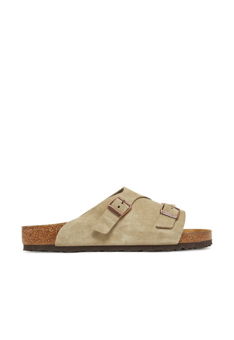 Papuci barbati Zurich - piele naturala - bej -