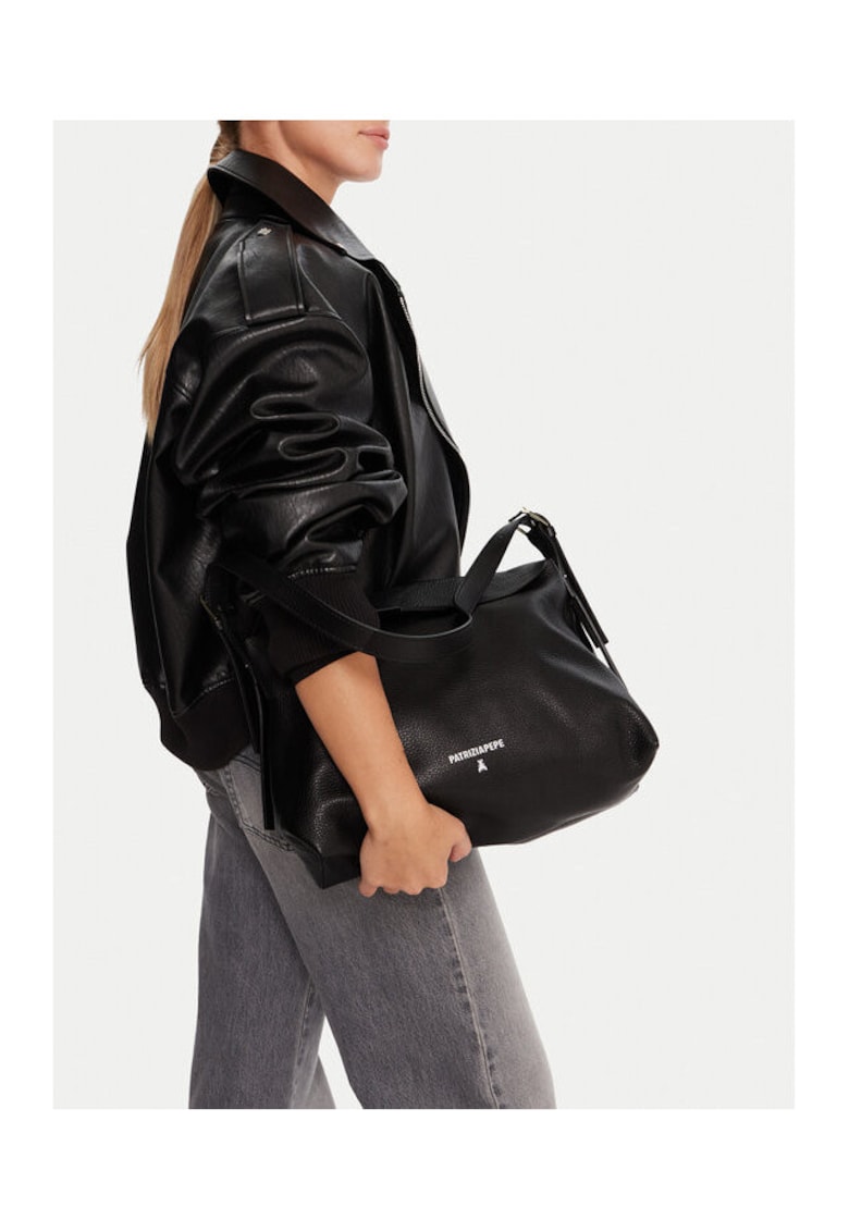 Geanta dama model K103 - culoare neagra - din piele naturala.