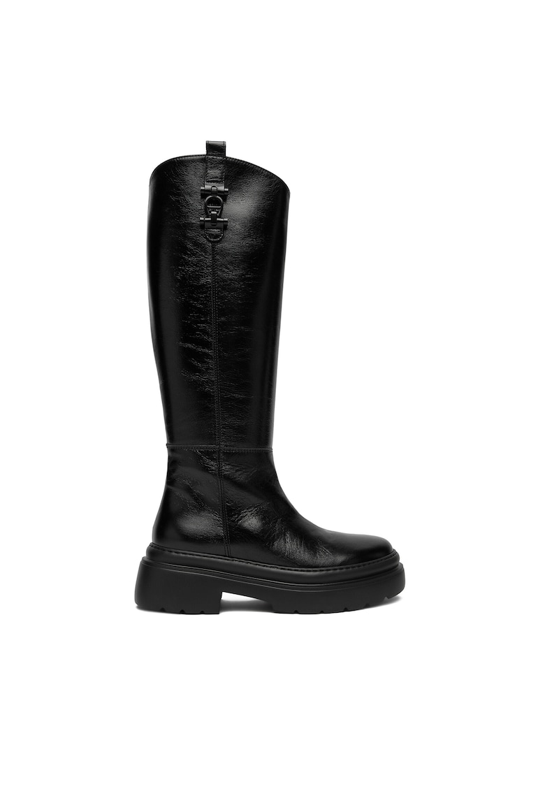 Cizme dama 1252040 - piele naturala - negru