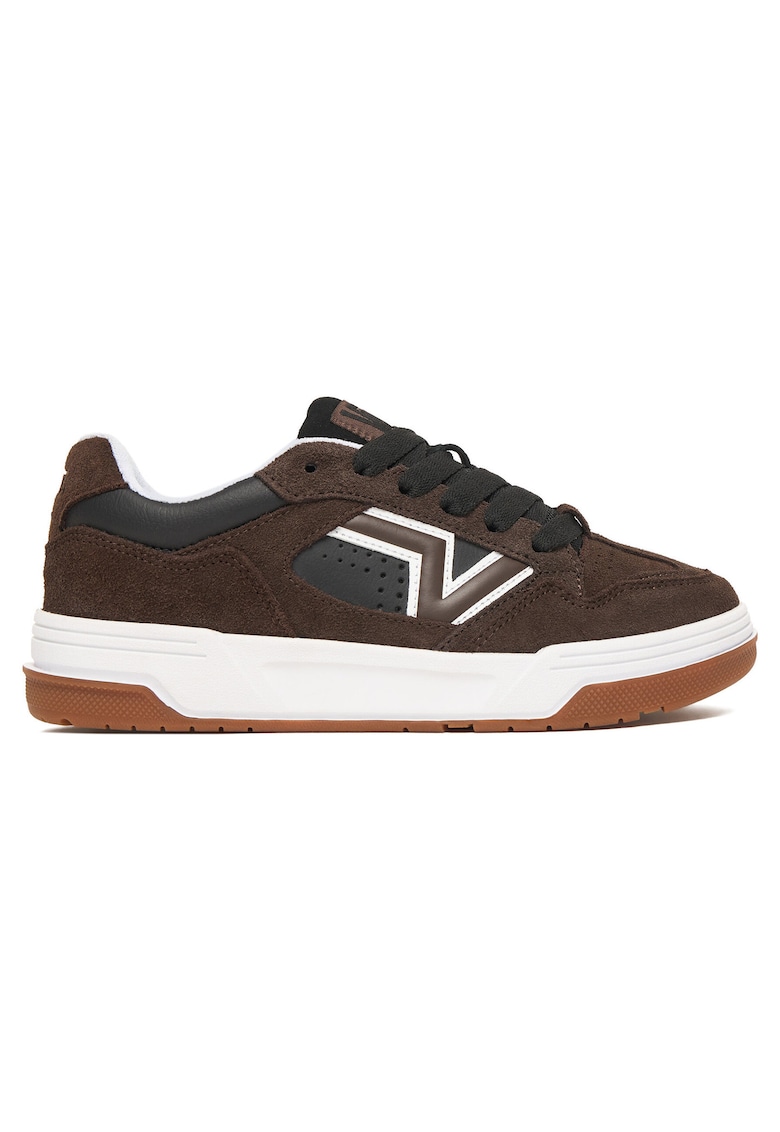 Tenisi unisex Upland - piele naturala - maro/negru
