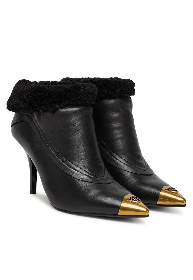 Botine dama Z99 - piele naturala - negru -