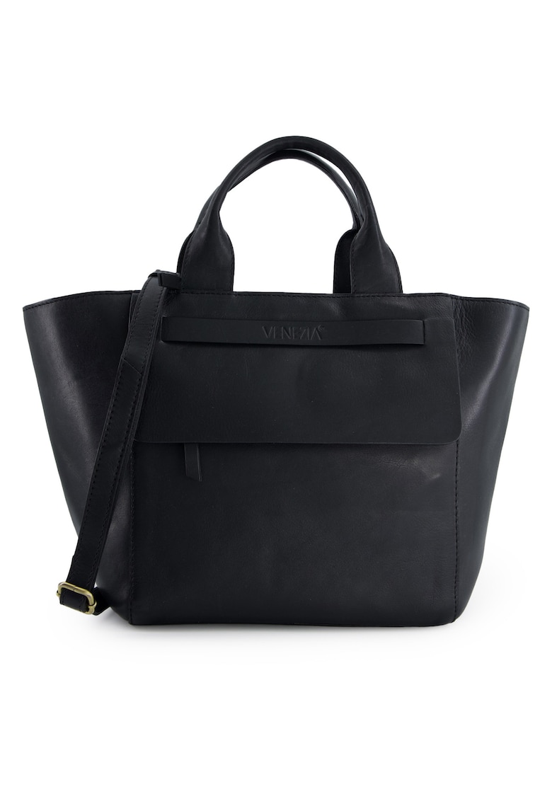 Geanta din piele cu bareta pentru umar