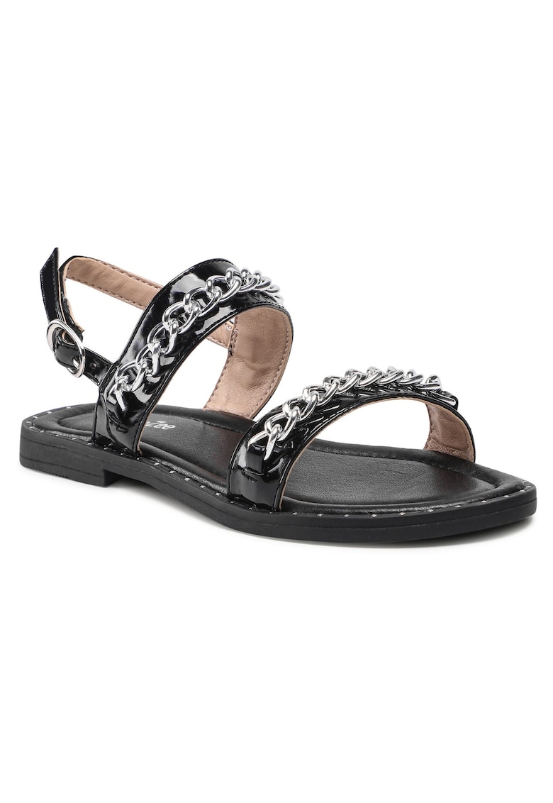 Sandale copii model CS1260 - piele ecologica - negru -